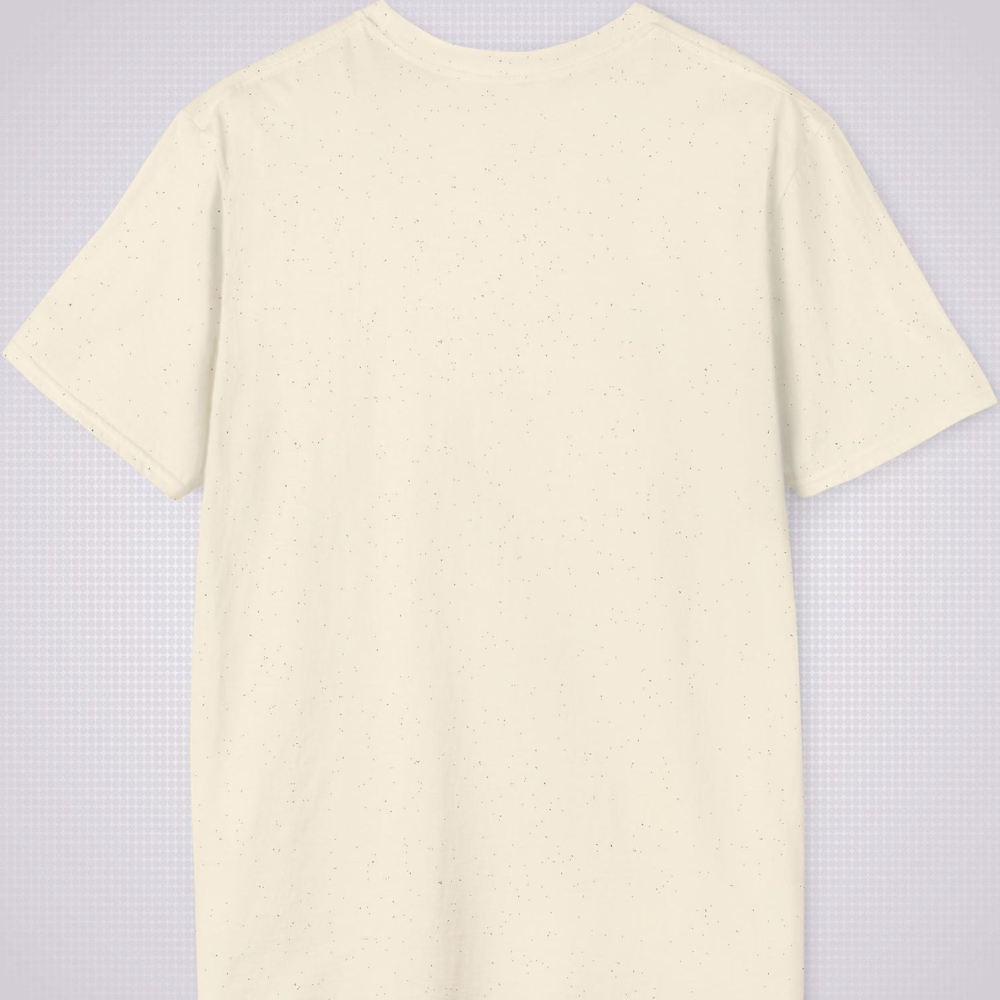 Cream T Shirt from the reverse side there is no design on the back of these shirts.