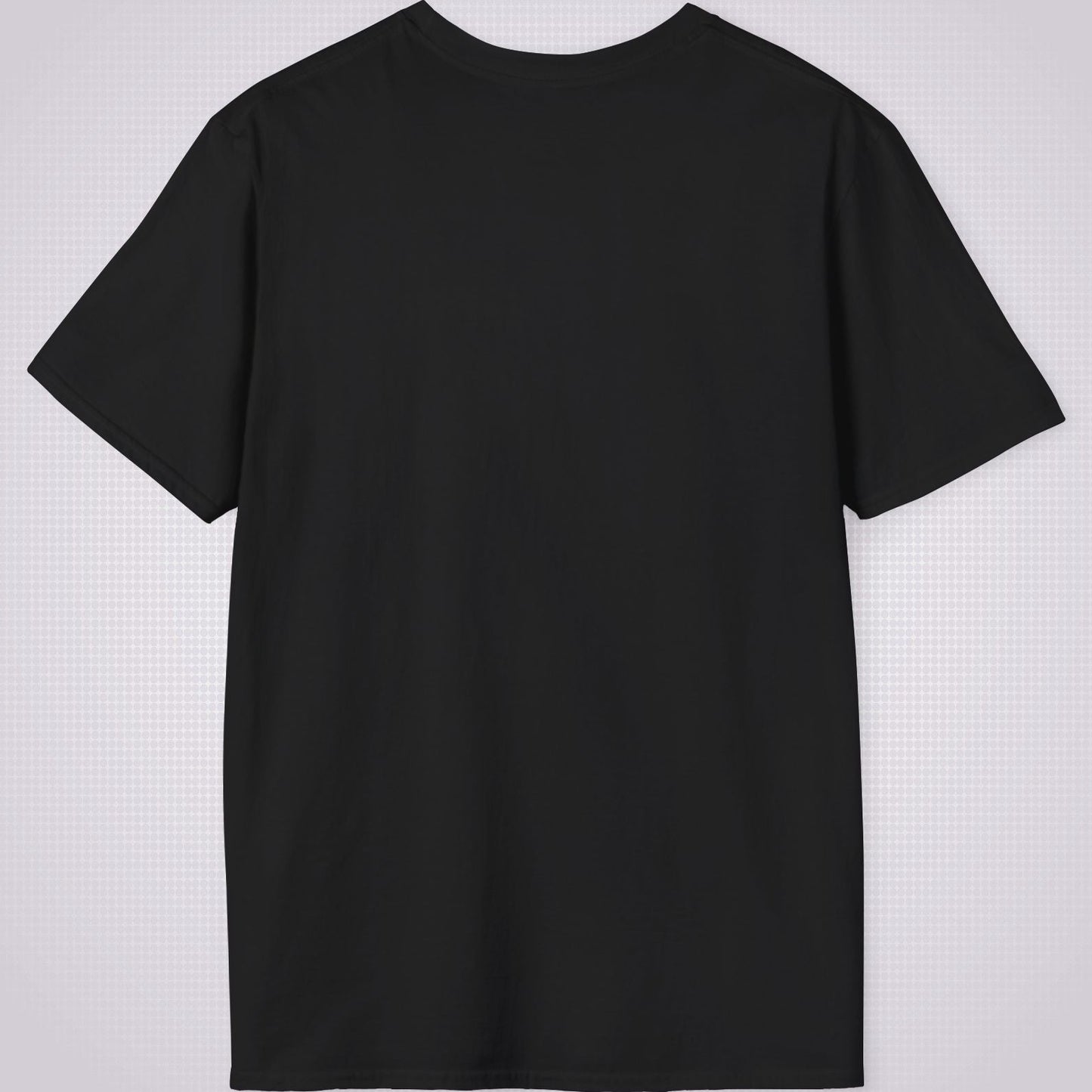 Image shows the reverse of the black t shirt