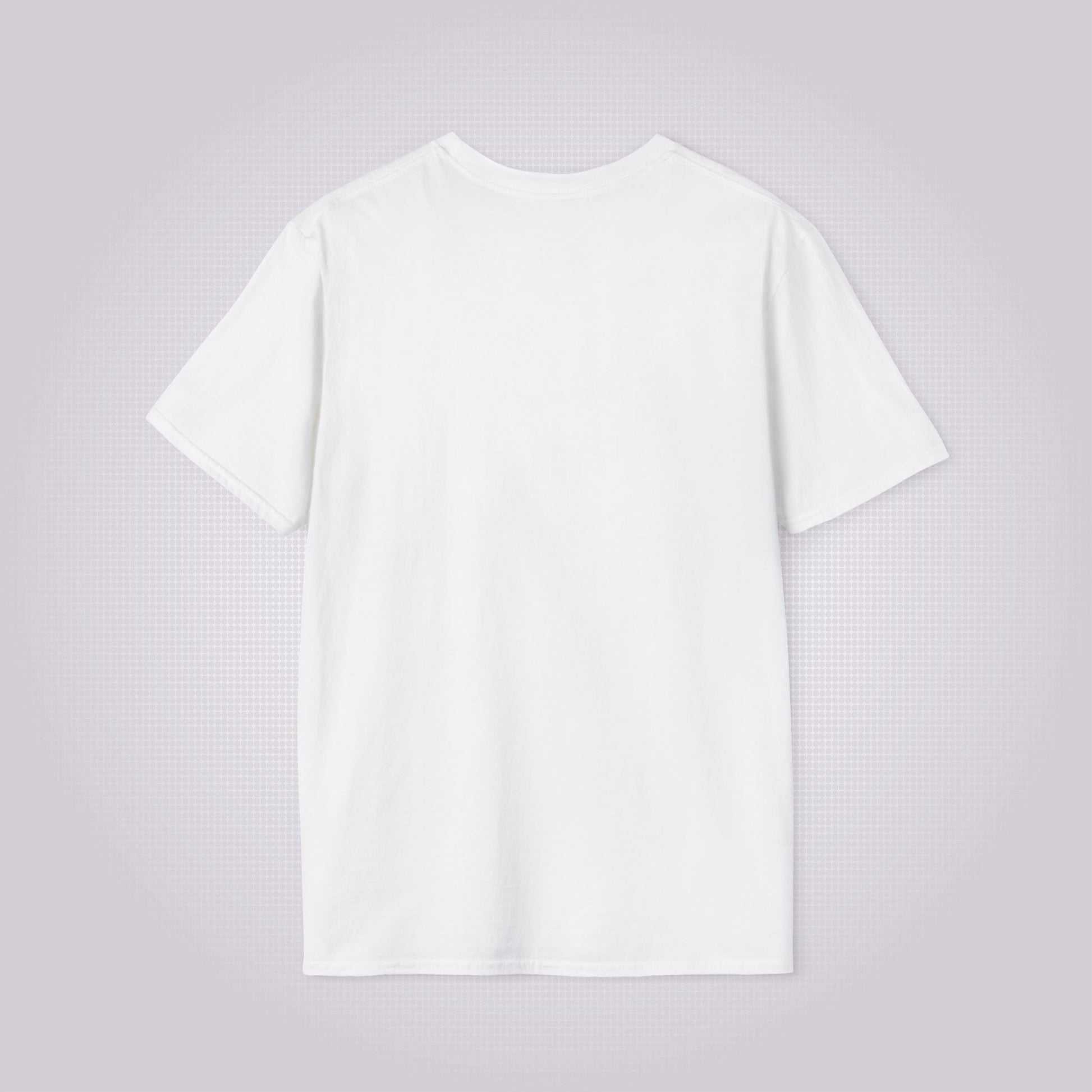 reverse shot of white t shirt