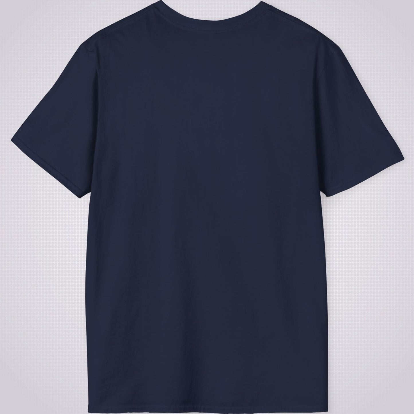 Image shows the Navy t shirt from the back