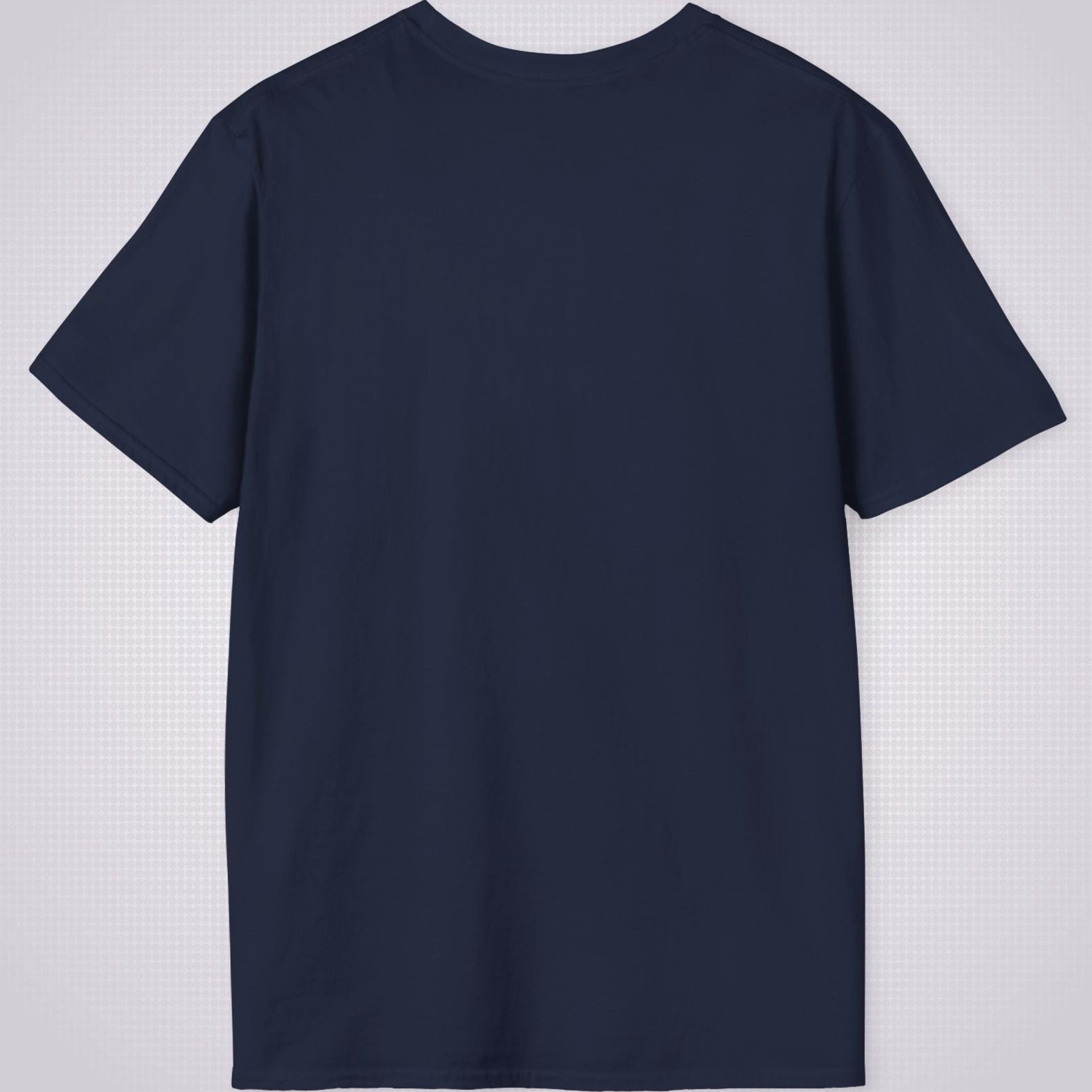 Image shows the Navy t shirt from the back