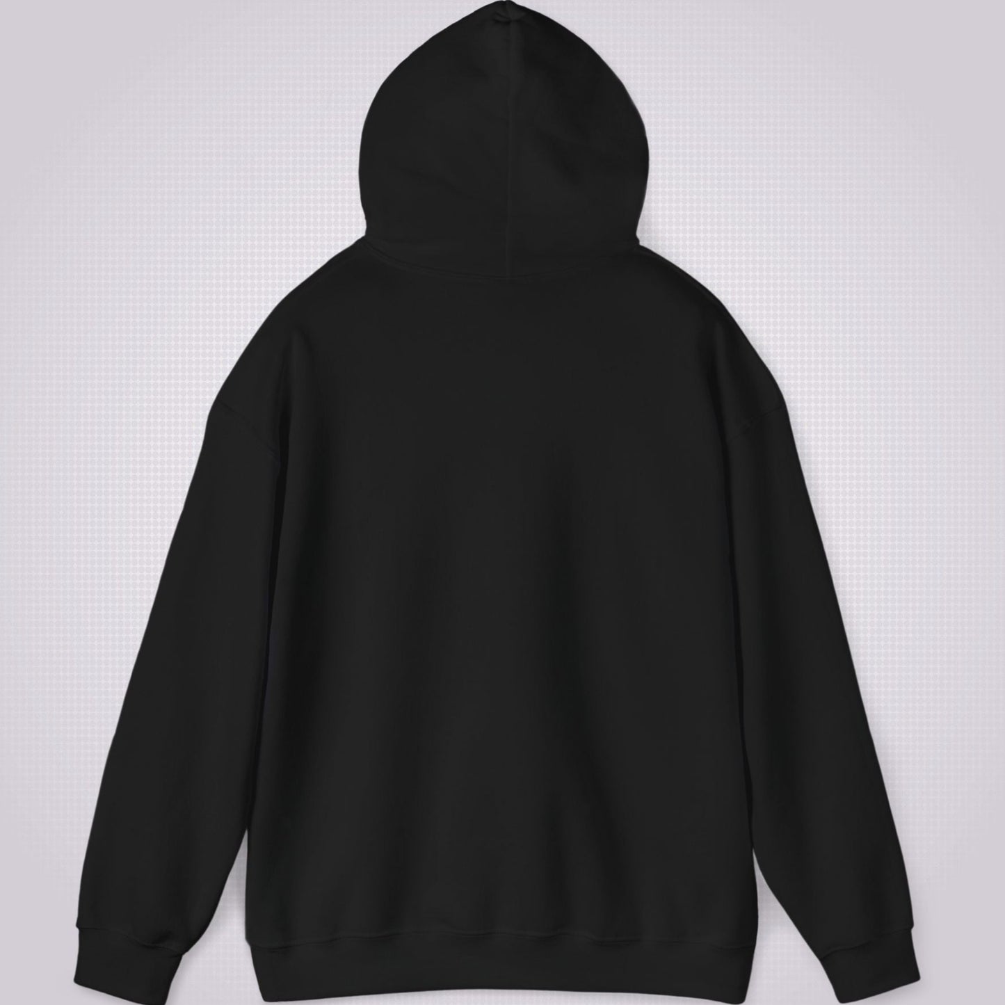 Picture shows the back of the hoodie with hood lifted up from the shoulders